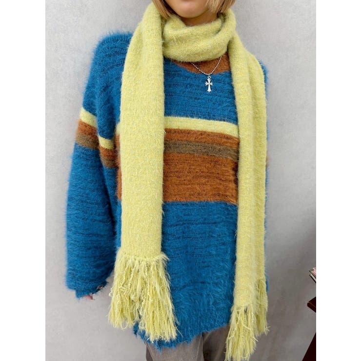 マフラーSETシャギーニットトップス | EVRIS | 詳細画像1 