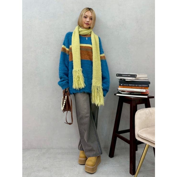 マフラーSETシャギーニットトップス | EVRIS | 詳細画像20 