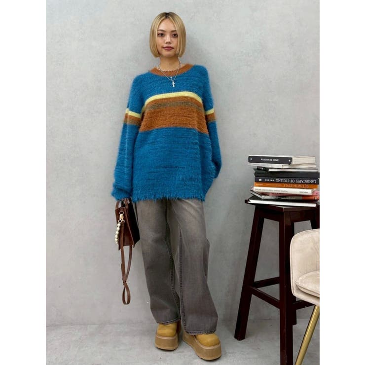 マフラーSETシャギーニットトップス | EVRIS | 詳細画像26 