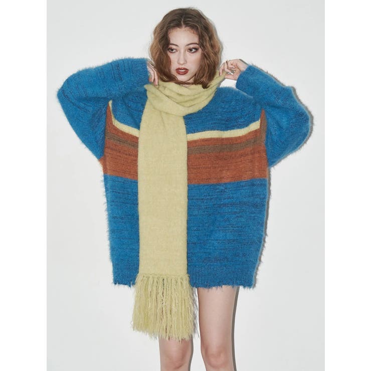 マフラーSETシャギーニットトップス | EVRIS | 詳細画像3 