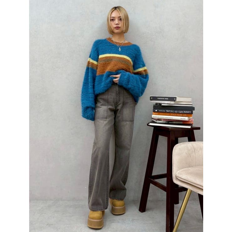 マフラーSETシャギーニットトップス | EVRIS | 詳細画像31 