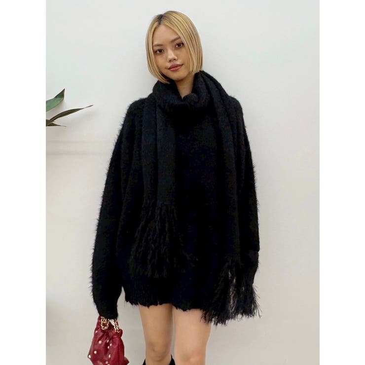 マフラーSETシャギーニットトップス | EVRIS | 詳細画像33 