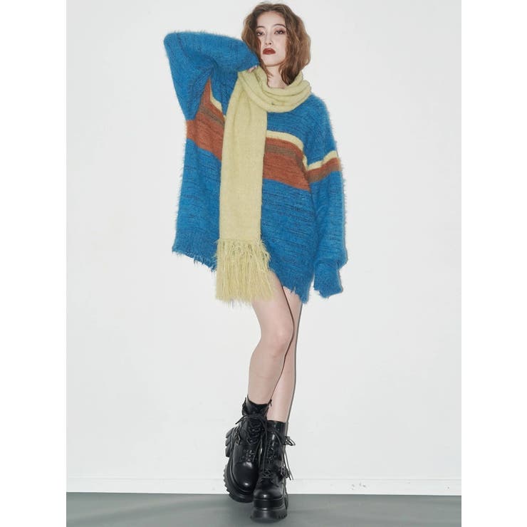 マフラーSETシャギーニットトップス | EVRIS | 詳細画像4 