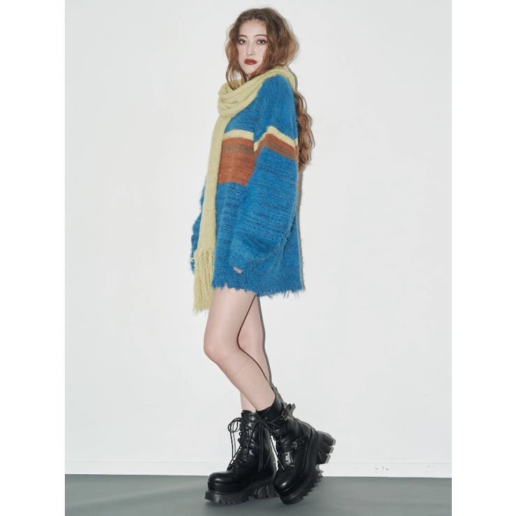 マフラーSETシャギーニットトップス | EVRIS | 詳細画像6 