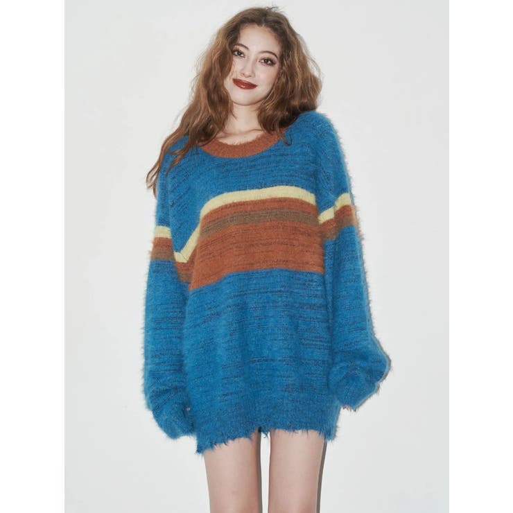 マフラーSETシャギーニットトップス | EVRIS | 詳細画像7 