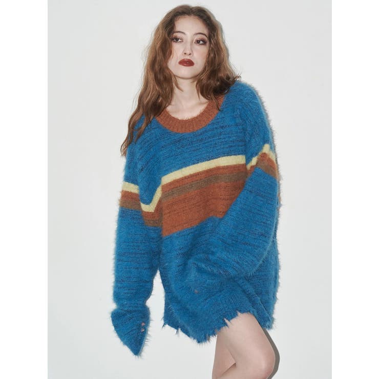 マフラーSETシャギーニットトップス | EVRIS | 詳細画像8 