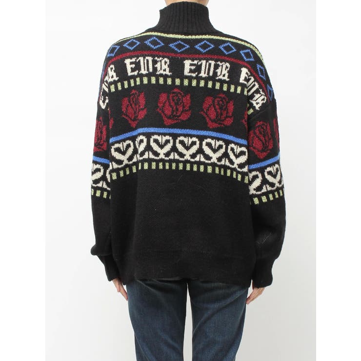 フラワーミックスジャガードニットトップス | EVRIS | 詳細画像37 