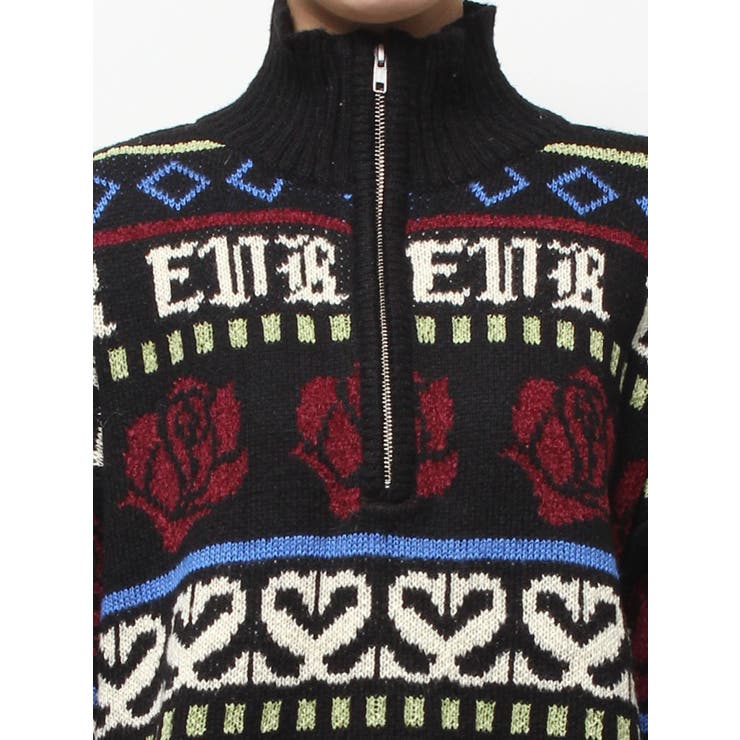 フラワーミックスジャガードニットトップス | EVRIS | 詳細画像38 