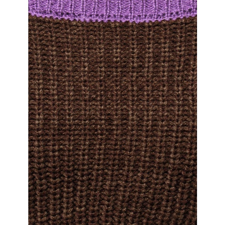 メランジバイカラーショートニットトップス | EVRIS | 詳細画像34 