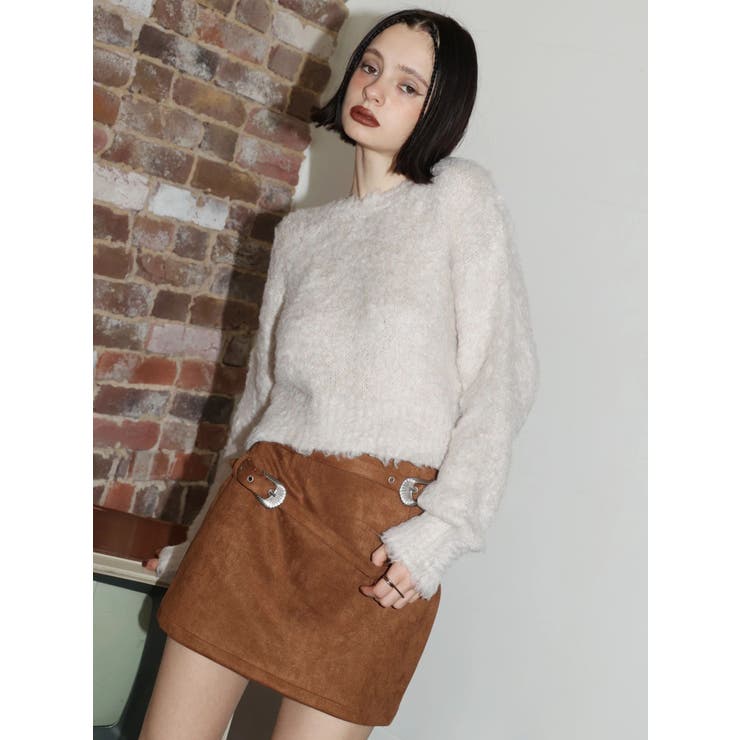 2WAYリボンシャギーニットカーディガン | EVRIS | 詳細画像39 