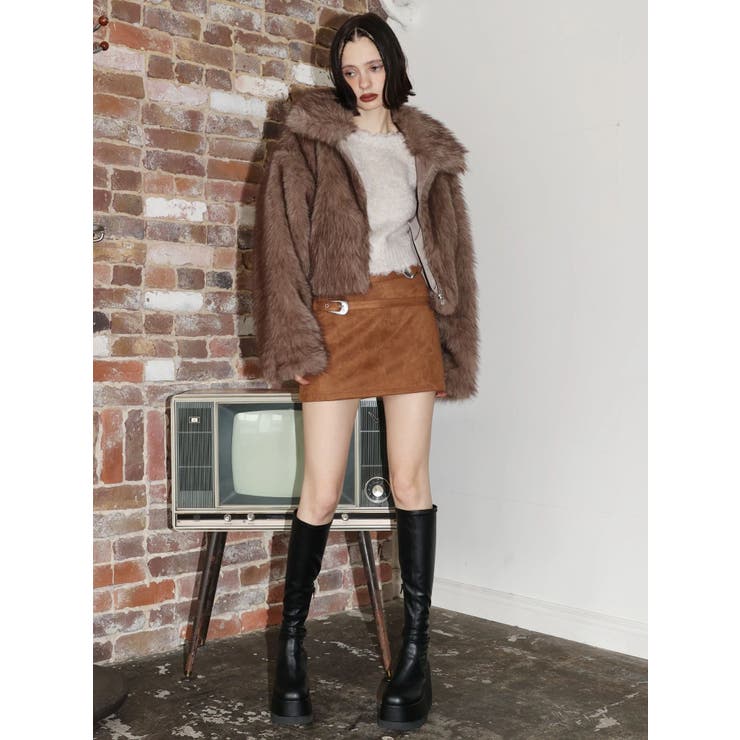 2WAYリボンシャギーニットカーディガン | EVRIS | 詳細画像42 