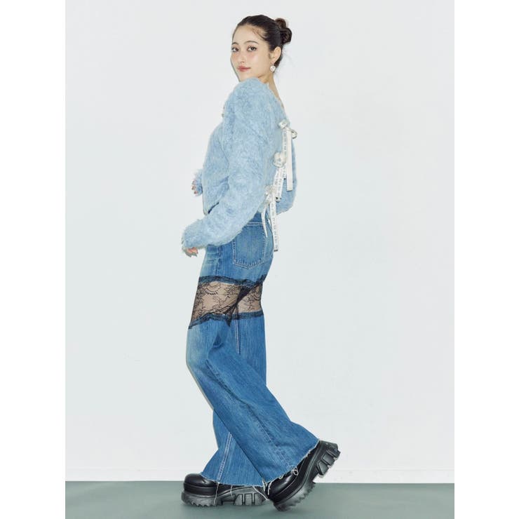 2WAYリボンシャギーニットカーディガン | EVRIS | 詳細画像47 