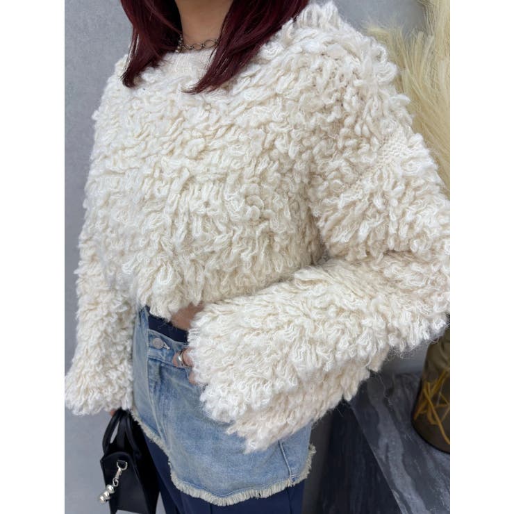 ショートループニットトップス | EVRIS | 詳細画像13 