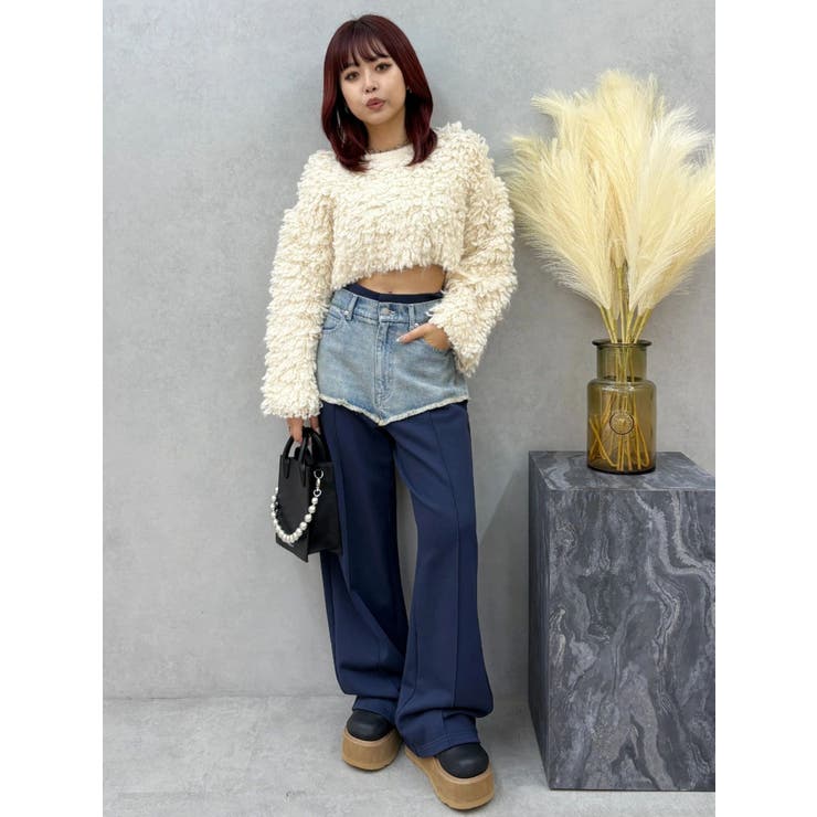 ショートループニットトップス | EVRIS | 詳細画像15 