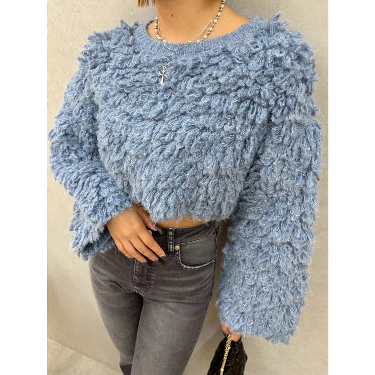 ショートループニットトップス | EVRIS | 詳細画像17 