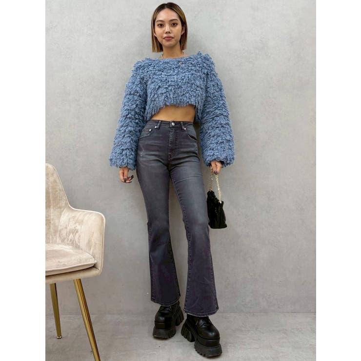 ショートループニットトップス | EVRIS | 詳細画像19 