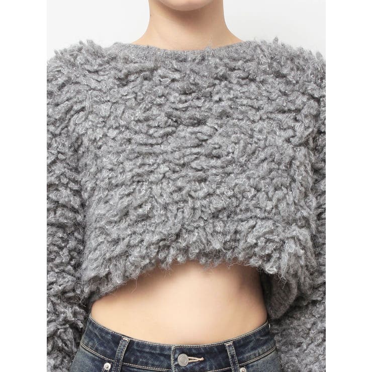 ショートループニットトップス | EVRIS | 詳細画像25 