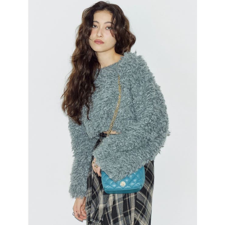 ショートループニットトップス | EVRIS | 詳細画像3 