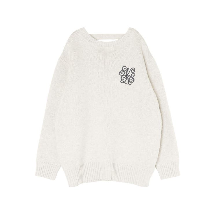 ワンポイントバックオープンニットトップス | EVRIS | 詳細画像15 