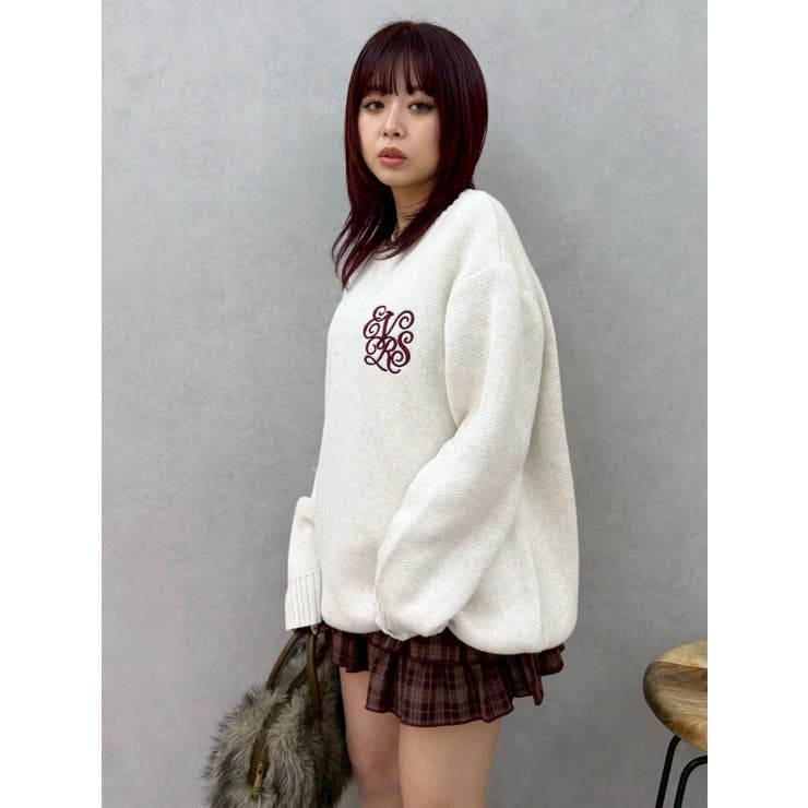 ワンポイントバックオープンニットトップス | EVRIS | 詳細画像21 