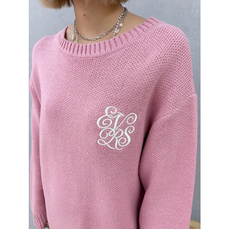 ワンポイントバックオープンニットトップス | EVRIS | 詳細画像26 