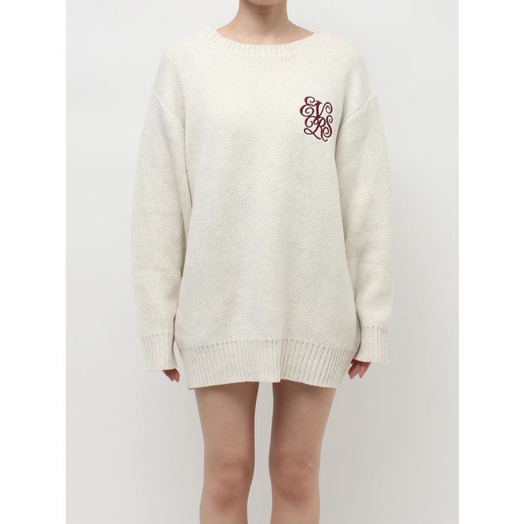 ワンポイントバックオープンニットトップス | EVRIS | 詳細画像3 