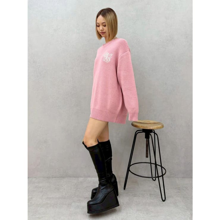 ワンポイントバックオープンニットトップス | EVRIS | 詳細画像32 