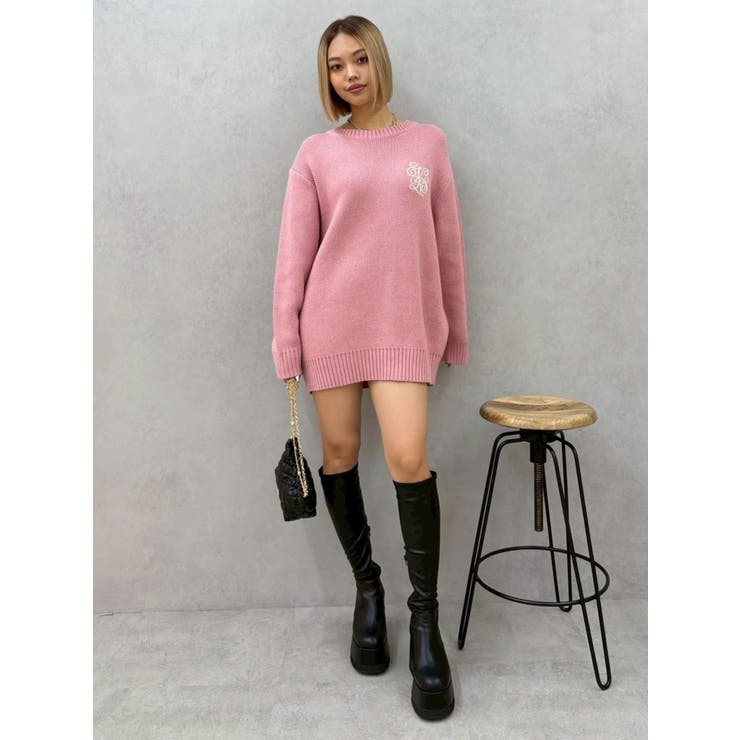 ワンポイントバックオープンニットトップス | EVRIS | 詳細画像33 