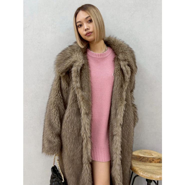 ワンポイントバックオープンニットトップス | EVRIS | 詳細画像34 