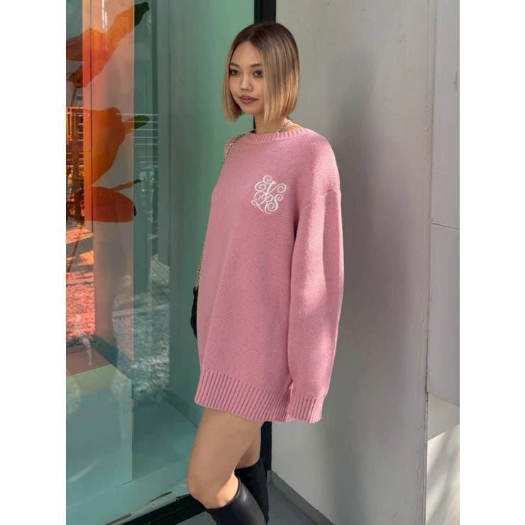 ワンポイントバックオープンニットトップス | EVRIS | 詳細画像37 