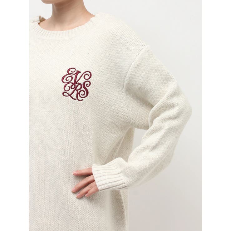 ワンポイントバックオープンニットトップス | EVRIS | 詳細画像7 