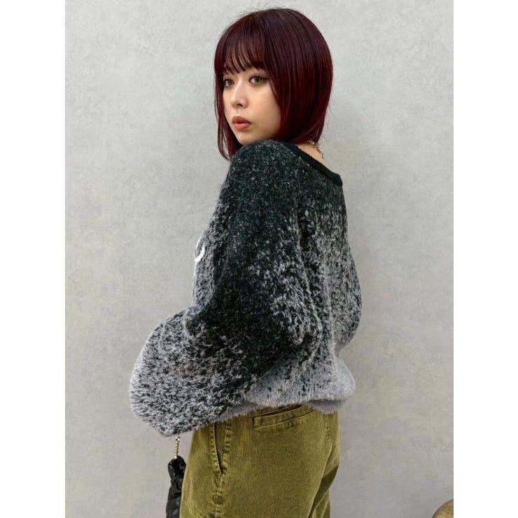 ロゴシャギーニットトップス | EVRIS | 詳細画像13 