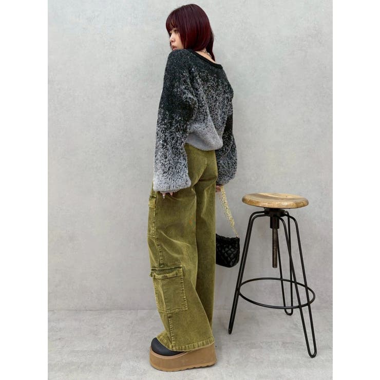 ロゴシャギーニットトップス | EVRIS | 詳細画像15 