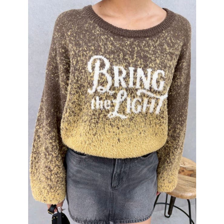 ロゴシャギーニットトップス | EVRIS | 詳細画像17 