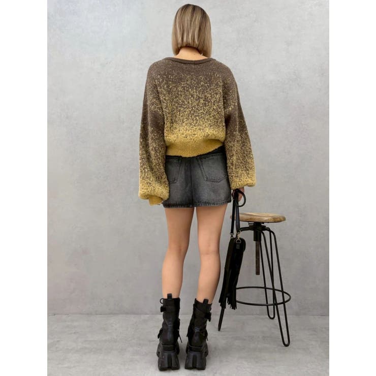 ロゴシャギーニットトップス | EVRIS | 詳細画像23 