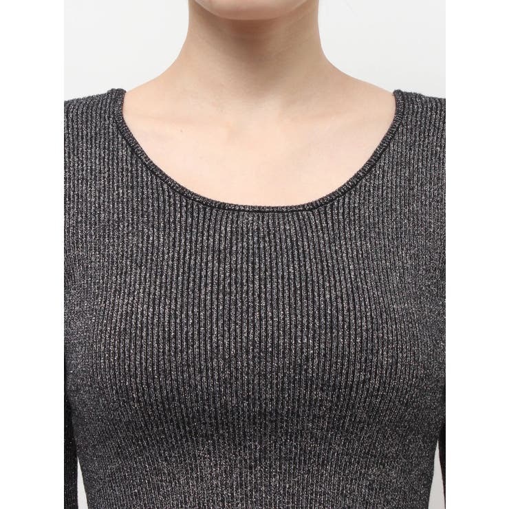 オープンアームラメチャームニットトップス | EVRIS | 詳細画像43 