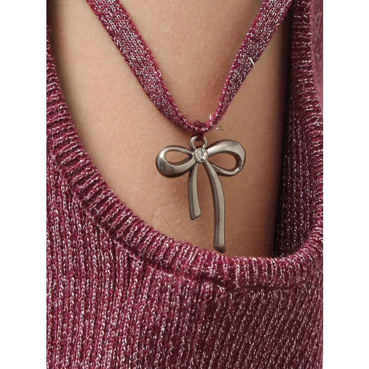 オープンアームラメチャームニットトップス | EVRIS | 詳細画像49 