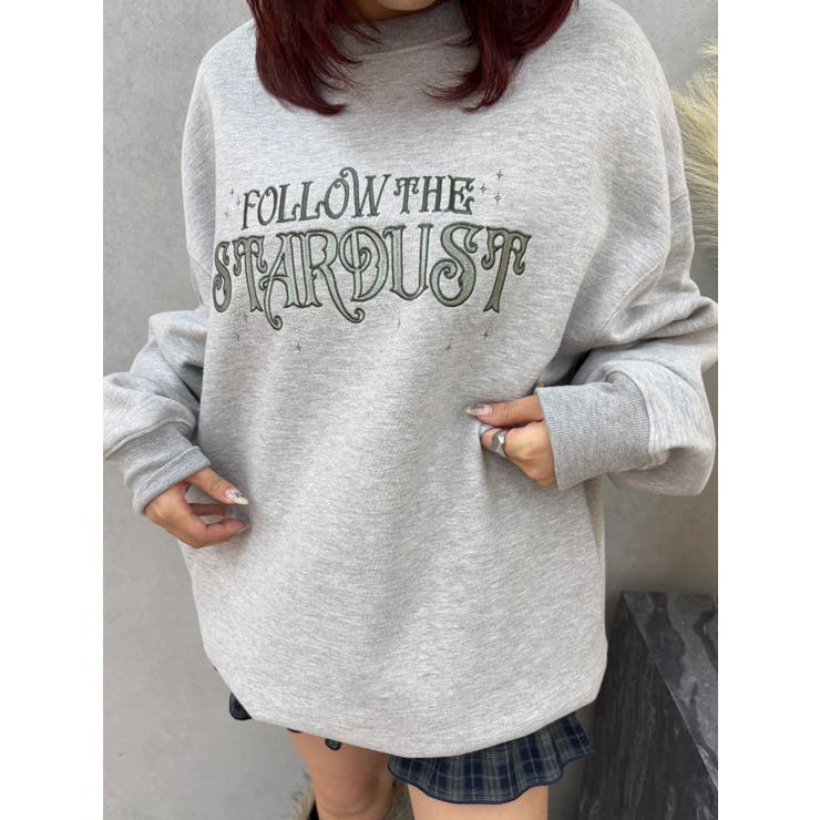 STARDUSTラインストーンBIGスウェットトップス | EVRIS | 詳細画像16 