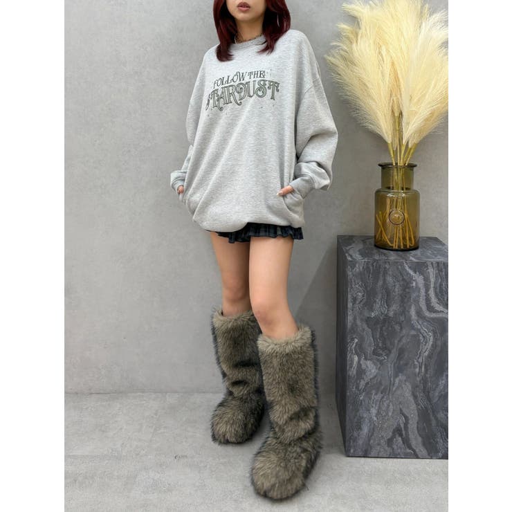 STARDUSTラインストーンBIGスウェットトップス | EVRIS | 詳細画像18 