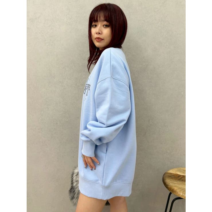 STARDUSTラインストーンBIGスウェットトップス | EVRIS | 詳細画像23 