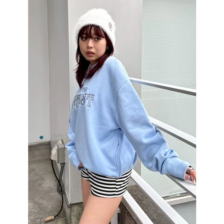 STARDUSTラインストーンBIGスウェットトップス | EVRIS | 詳細画像29 