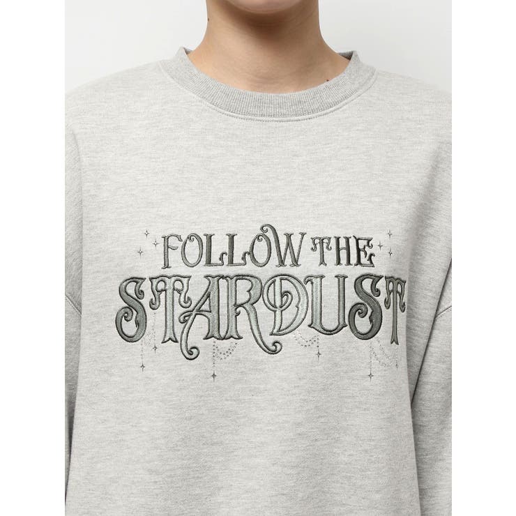 STARDUSTラインストーンBIGスウェットトップス | EVRIS | 詳細画像34 