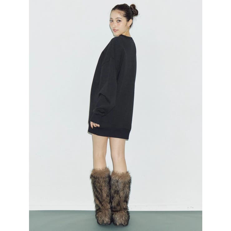 STARDUSTラインストーンBIGスウェットトップス | EVRIS | 詳細画像6 