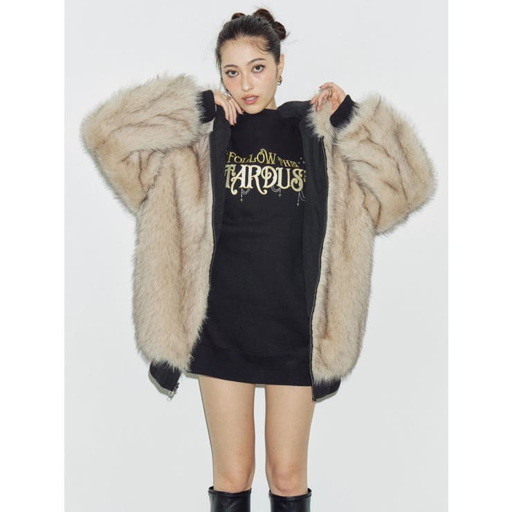 STARDUSTラインストーンBIGスウェットトップス | EVRIS | 詳細画像8 