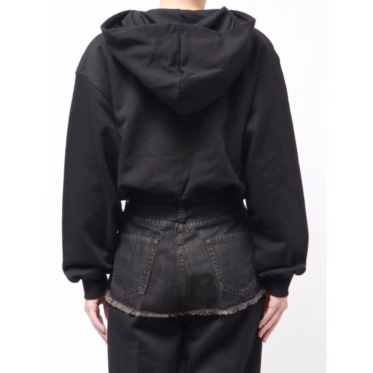 デニムワンポイントバルーンショートフーディ【セットアップ着用可能】 | EVRIS | 詳細画像34 