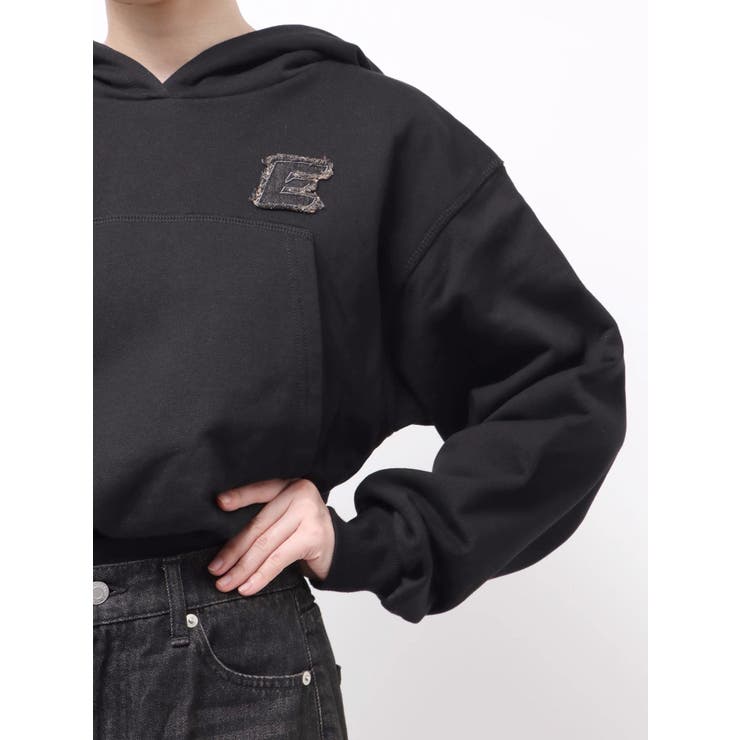 デニムワンポイントバルーンショートフーディ【セットアップ着用可能】 | EVRIS | 詳細画像36 