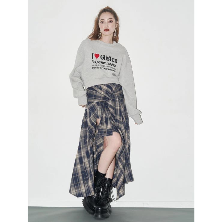 グラフィックショートスウェット | EVRIS | 詳細画像6 