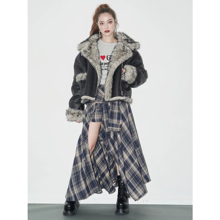 グラフィックショートスウェット | EVRIS | 詳細画像9 