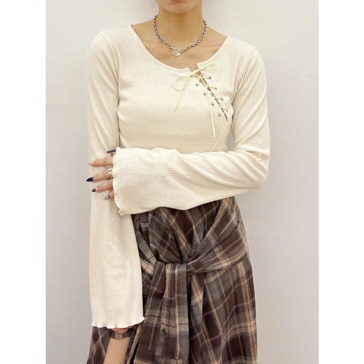 レースアップカットソー | EVRIS | 詳細画像18 