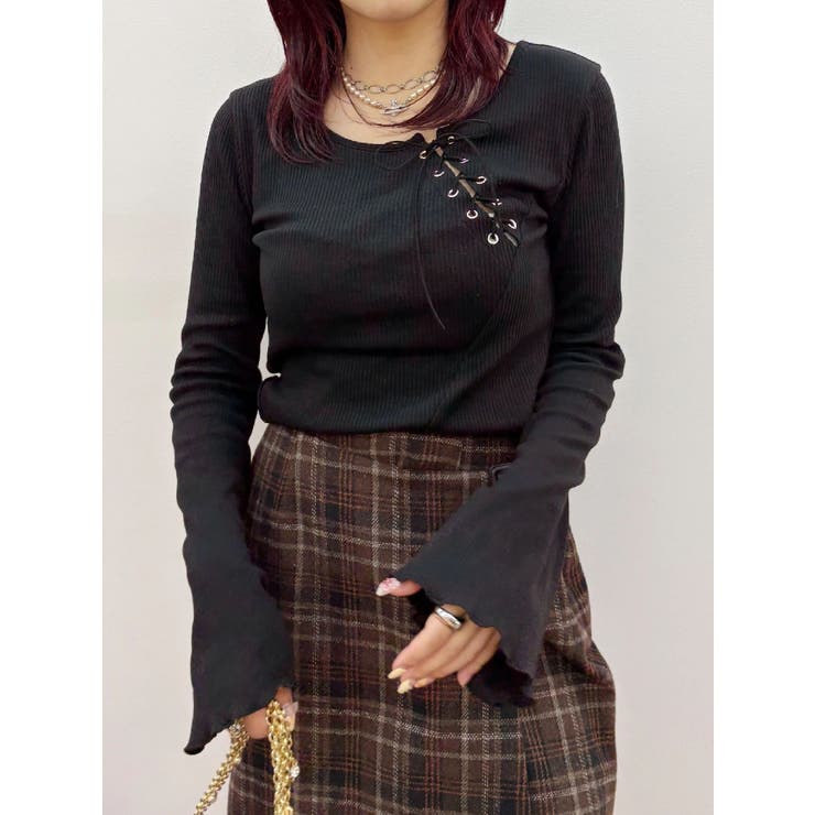 レースアップカットソー | EVRIS | 詳細画像22 